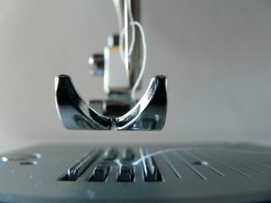 Photo of a sewing machine needle